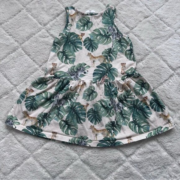 Karolina Kijak x H&M | Jungle Patterned Jersey Dress | Size 2-4 Y - Picture 3 of 8